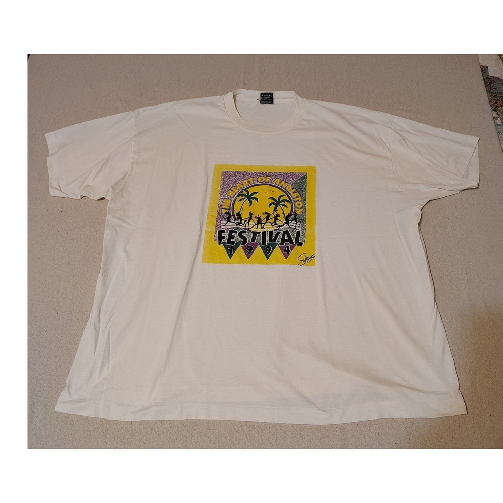 Vintage 90's 1994 Heart of Angleton Festival T Shirt Mens XXXL 20